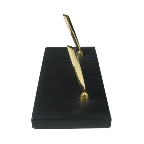 Charles Underwood NO PENS Double Desk Set 10 X 4 Inch British Lamb Black - Picture 3 of 8